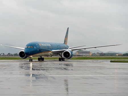 Máy bay Boeing 787-9 Dreamliner của Vietnam Airlines.